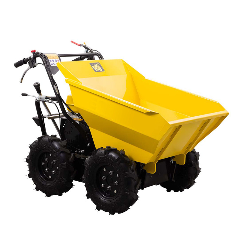 SONGMAO 300kg/100L Gasoline Wheel Barrow Cement Heavy Duty Wheelbarrow For Construction