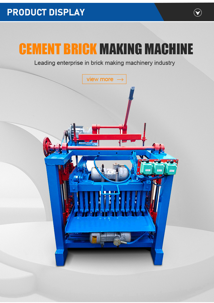 SONGMAO Manual Semi Automatic Paver Hollow Cement Concrete Block Making Machine For Concrete Price