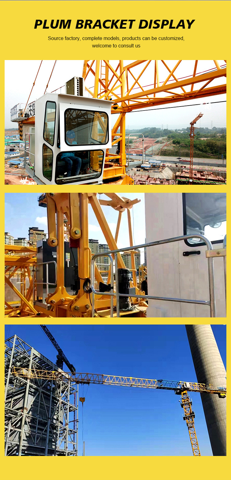 High quality  Construction Lifting Luffing-jib Tower Crane for Sale