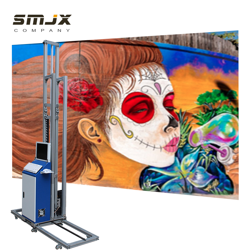 SONGMAO 20 m2/H Automatic 3D Printer For Wall Painting Machine UV 5D Vertical Inkjet  Mural Robert