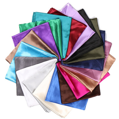 SongMay  fashion pure color silk satin shiny malaysia foulard muslim wholesale turkish hijab women square satin scarf