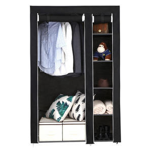 SONGMICS Custom Bedroom Closet Foldable Clothes Storage Organiser Fabric Portable Wardrobe