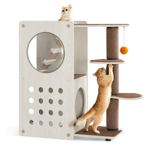 Feandrea Wholesale Pet Toy Pet Cat Furniture Luxury Pet Lover Gift Tower Houses scratcher Climbing Cat Tree