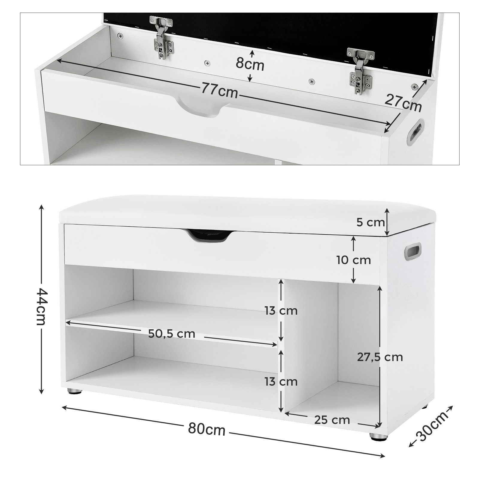 VASAGLE Multifunctional entryway furniture modern wooden shoe rack bench storage with cushion shoes storage cabinet