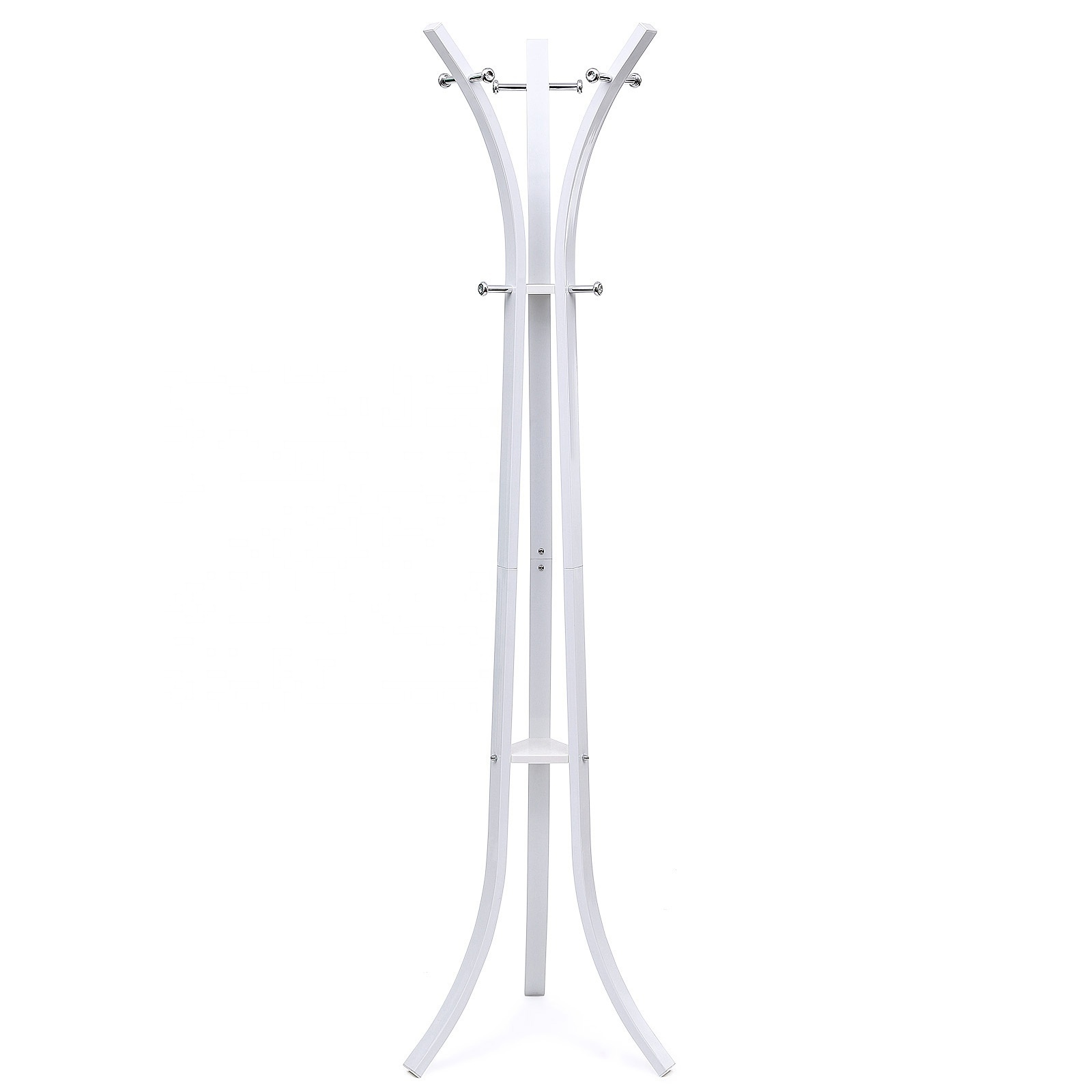 SONGMICS White  metal standing tree 176 cm coat Stand rack for cloth Heavy Duty door coat rack