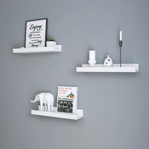 wholesale custom Floating Shelves & wall mounted shelf three-piece  modern Wood wall Shelves for Bathroom and Living Room