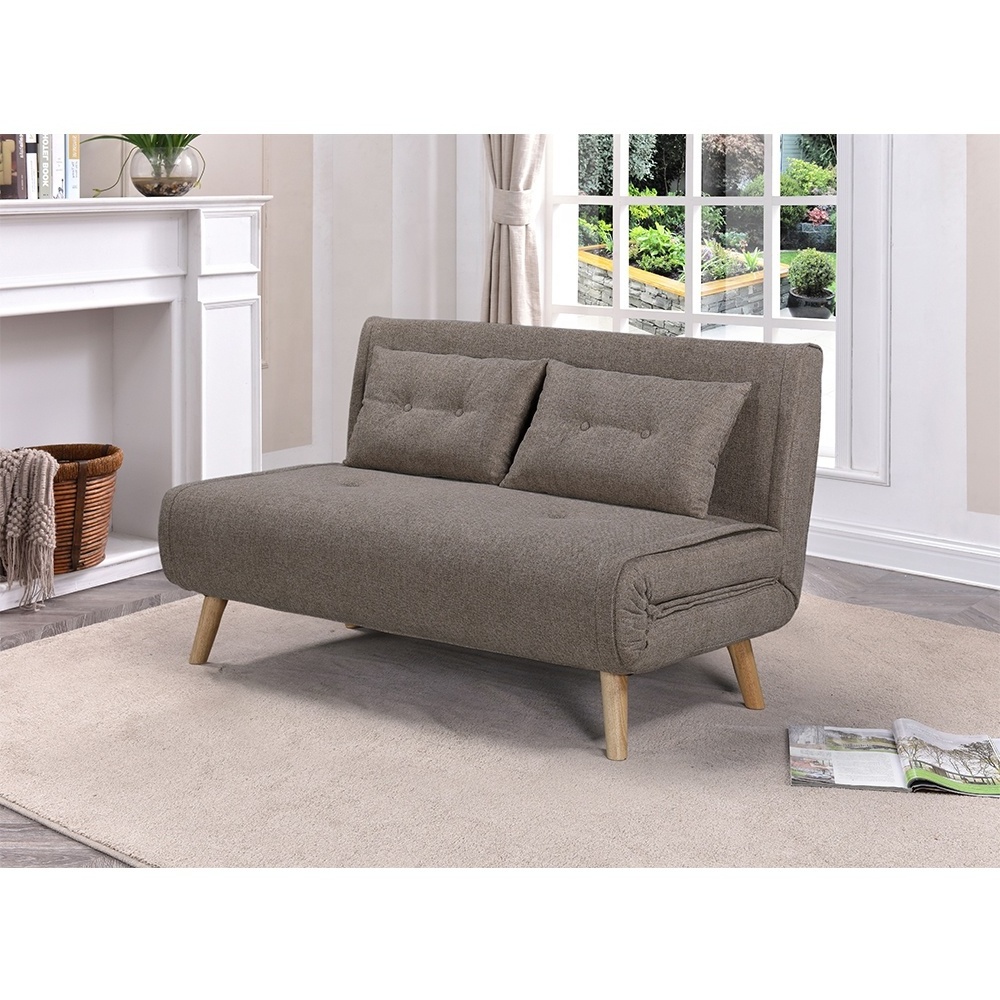 VASAGLE living room bedroom l shape sofas apartment  two seater cama  with pillow Customized fabric sofa bed