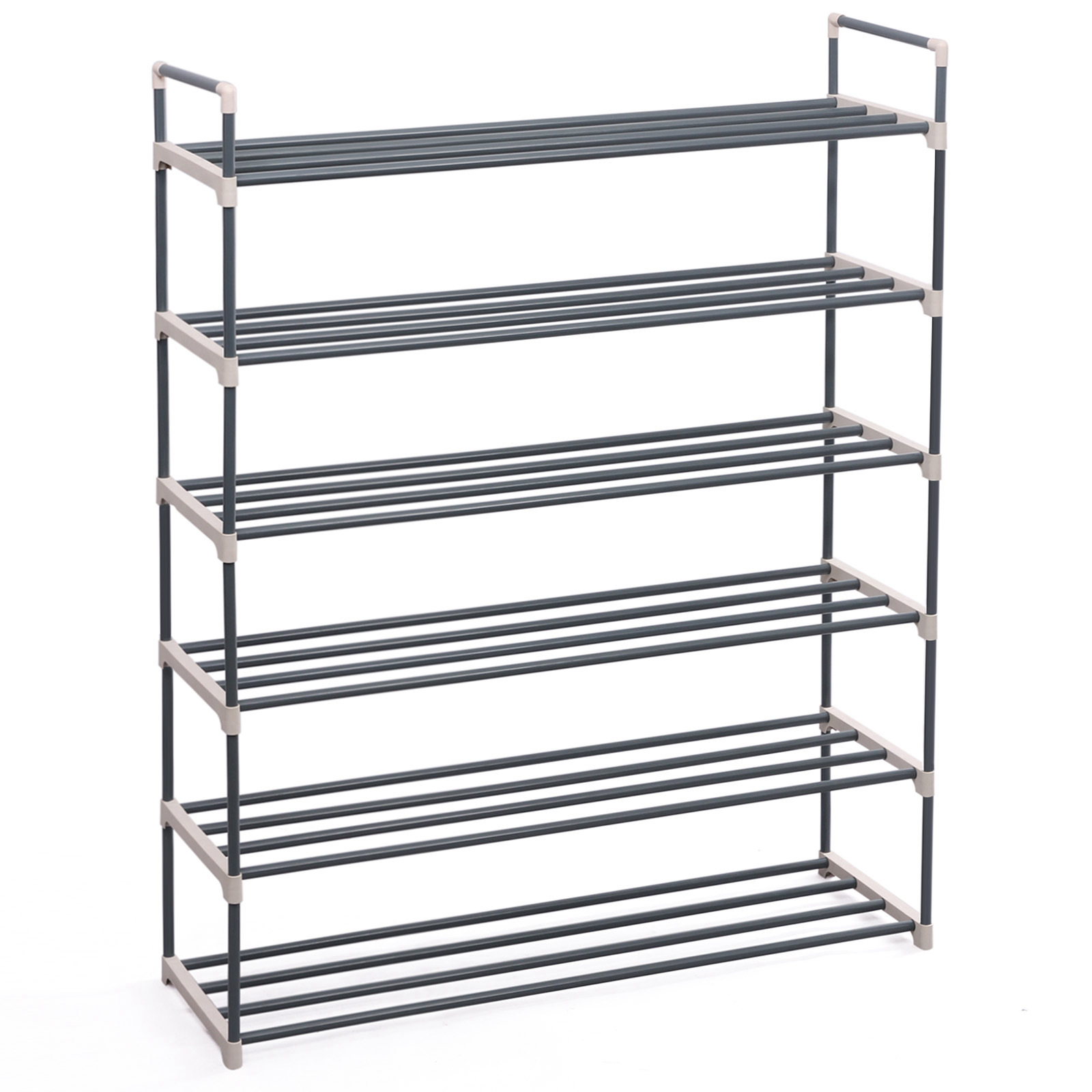 SONGMICS Hot Selling  3 Layer Extendable Metal Shoe Storage Organizer Shelf Carousel Revolving Wholesale Shoe Rack