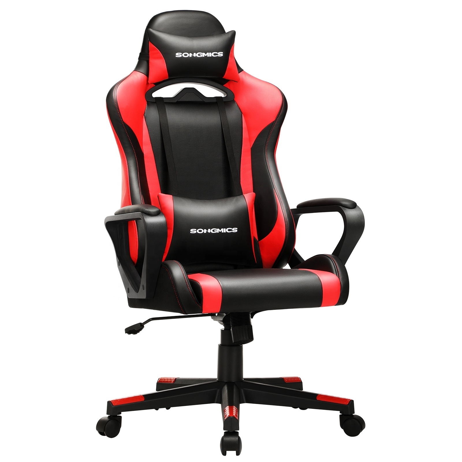 SONGMICS Wholesale Custom  PU Leather Office Adult Ergonomic RGB Racing Computer PC silla Gamer Gaming Chair For Sale