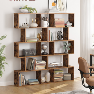 VASAGLE 5-Tier Bookshelf  wood Freestanding Decorative Storage Shelving Bookcases