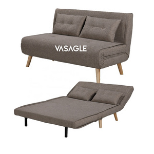 VASAGLE living room bedroom l shape sofas apartment  two seater cama  with pillow Customized fabric sofa bed