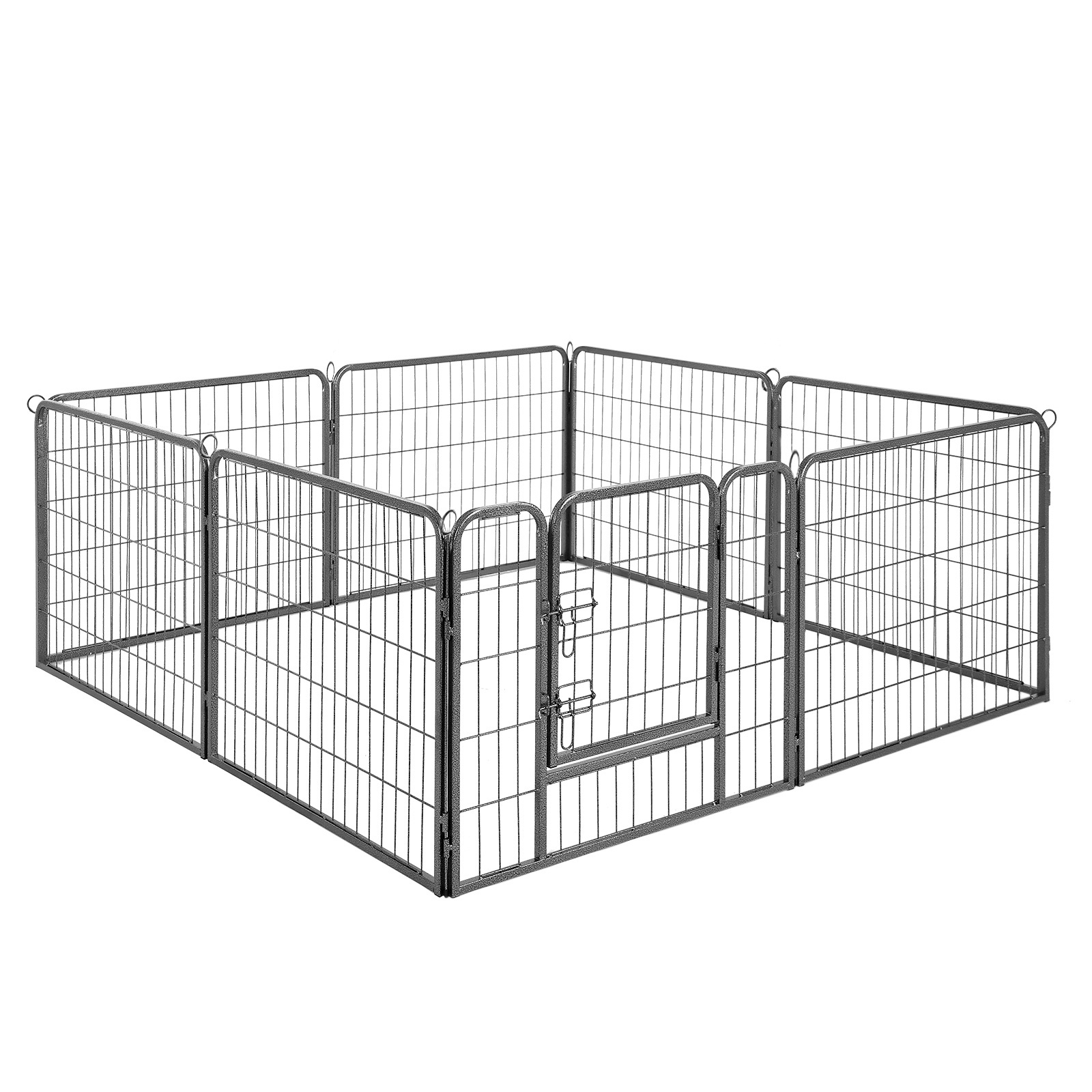 Feandrea Stackable Dog Kennels Indoor/Outdoor Multi Sizes Pet Cage Steel Easy Assemble Large Dog Crate