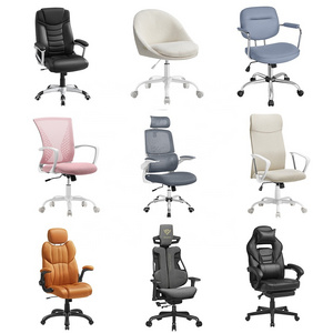 SONGMICS  Wholesale indoor Modern high back PU ergonomic swivel office chair OEM produce executive Luxury leather office chair