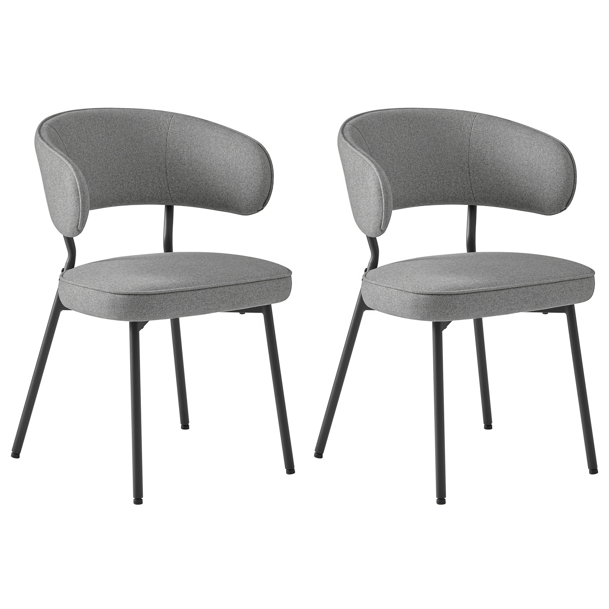 VASAGLE 2pcs Modern simple household Dining Room chairs Indoor Home Furniture Restaurant dining chair