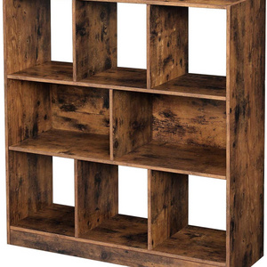 VASAGLE Wooden Bookcase with Open Cubes and Shelves, Free Standing Bookshelf Storage Unit and Display Cabinet for Living Room,