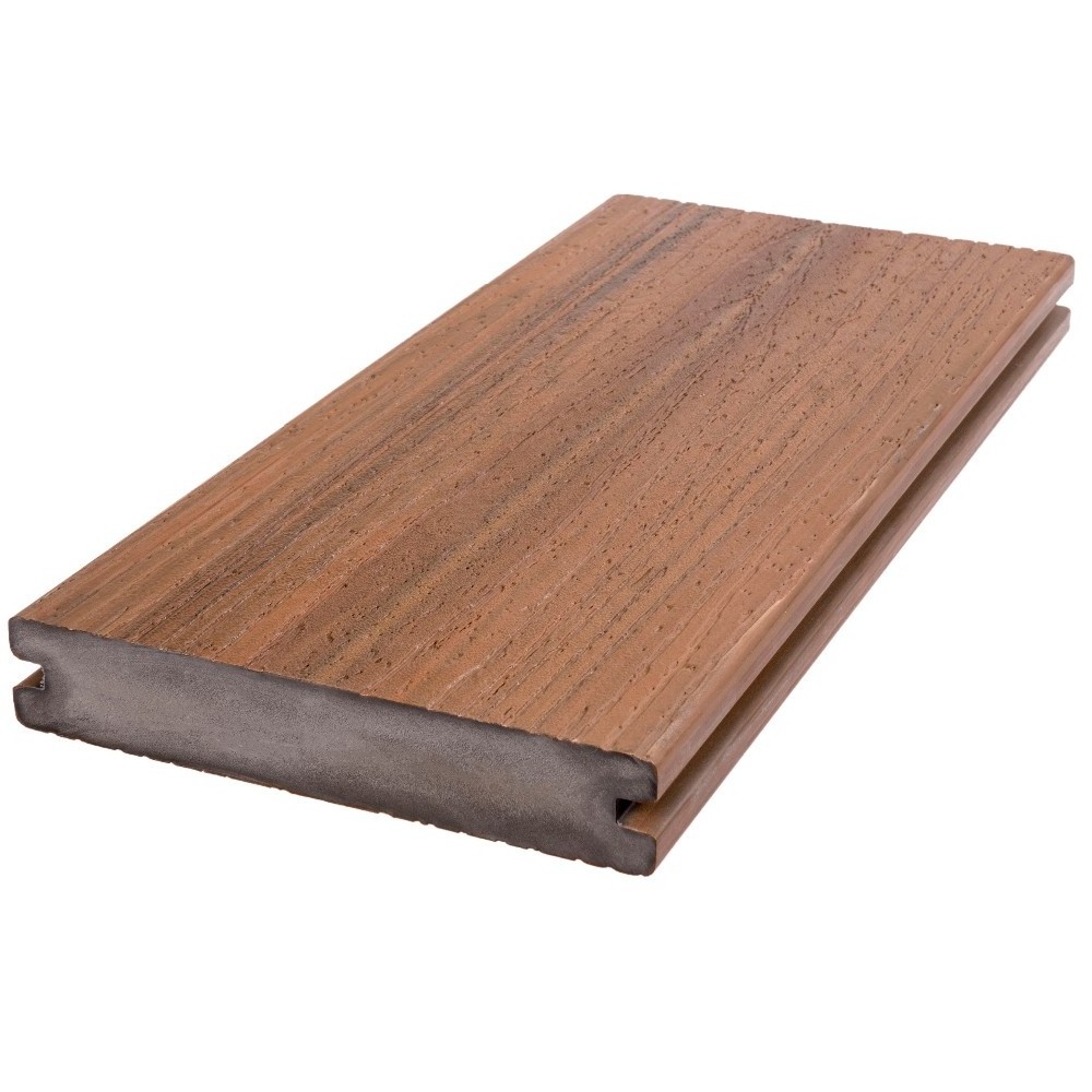 wood plastic patio floors furniture WPC/PVC outdoor plastic decking tile without Strew