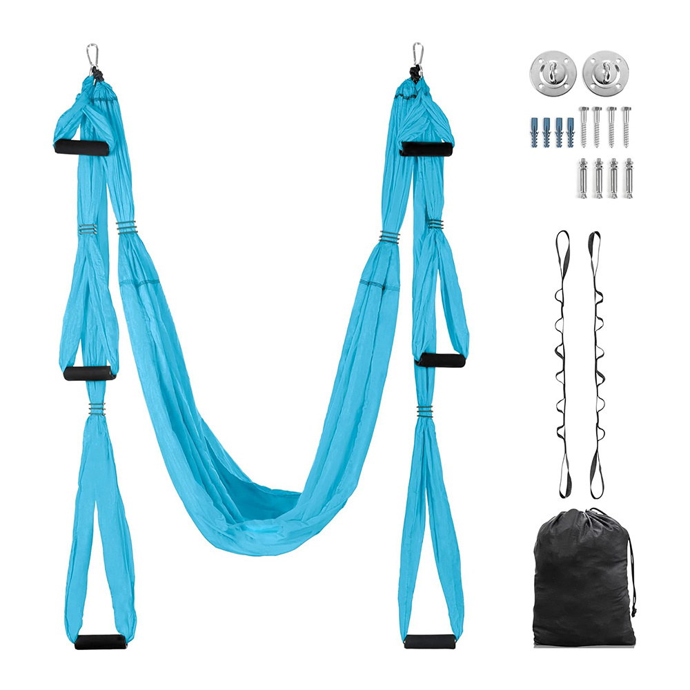 Custom Yoga Hammock 8ft Hanging Swing Aerial Yoga Flying Hammock Inversion Fly Kit Yoga Swing Set Ceiling Mount Accessories