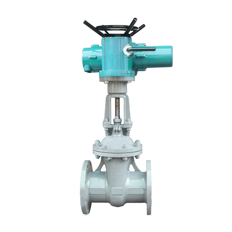 SONGO gate valve 8 inch Stainless Steel Double Flange Multi Turn Electric Actuated Water Flow Control Motorized Gate Valve