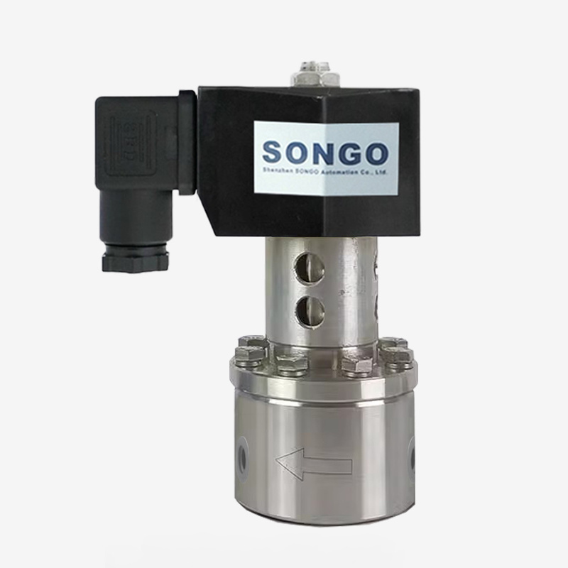 Cryogenic solenoid valves stainless Steel Extended Stem Butt Weld flange thread ultralow temperature piston  solenoid valve