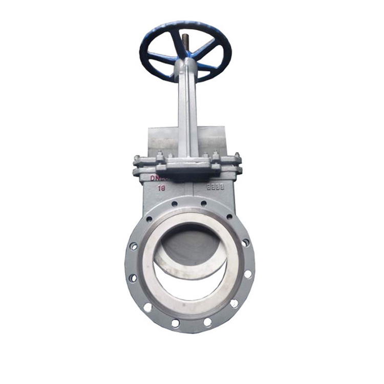 SONGO DN250 Hand Wheel SS304 SS316 Wear-resisting Ceramic Flange Type Lug Type Knife Gate Valve