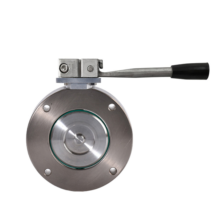 2 inch Manual Stainless steel body heat resisting vacuum Butterfly Valve