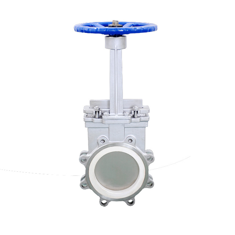 SONGO DN250 Hand Wheel SS304 SS316 Wear-resisting Ceramic Flange Type Lug Type Knife Gate Valve