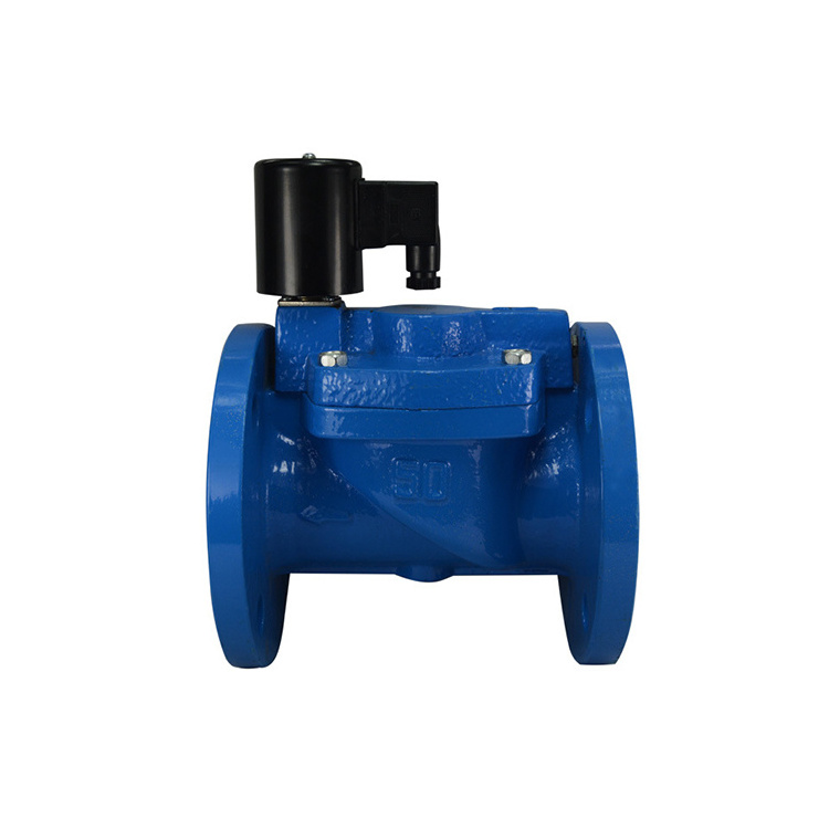 12V 24V 110V 220V 240V 4inch DN100 Flange Normally Closed Open Diaphragm Magnetic Control Cast Iron Water Solenoid valve