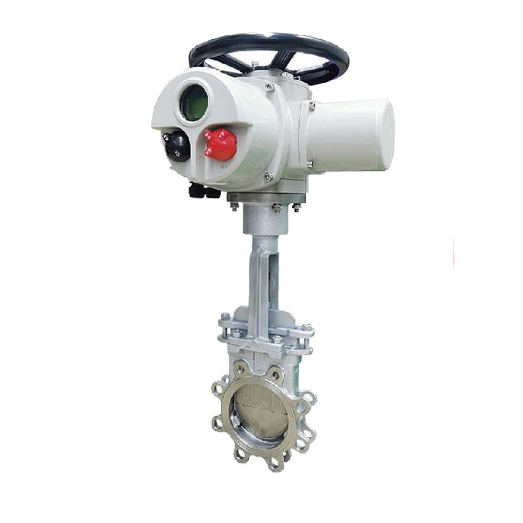 motorized slide gate valve Stainless Steel304 ANSI Flange Intelligent Modulating Multi-turn Motorized Electric Knife Gate Valve