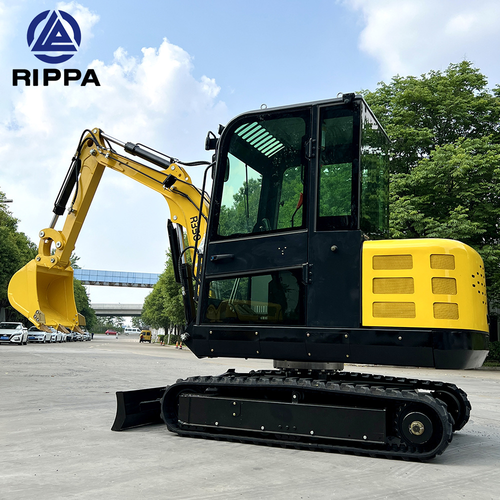 Rippa Tunneling Earth Moving Machinery Zero Clearance 3Ton 3.5Ton Small Size Excavator For Sale