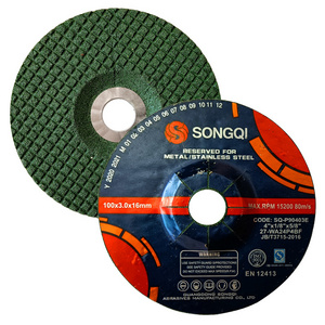 SONGQI 100*3*16mm 4" Inch Abrasive Flexible Grinding Disc Metal Grinding Wheel for Angle Grinder Cutting Disc