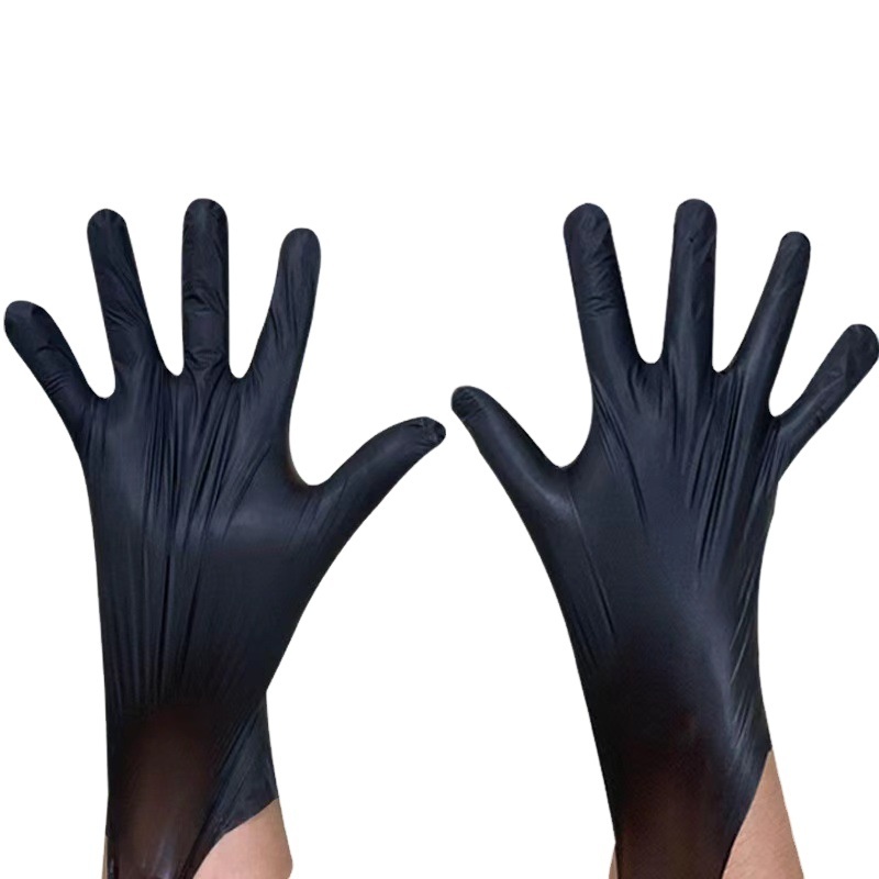 Disposable Home Cleaning Food Handling Tpe Black Gloves