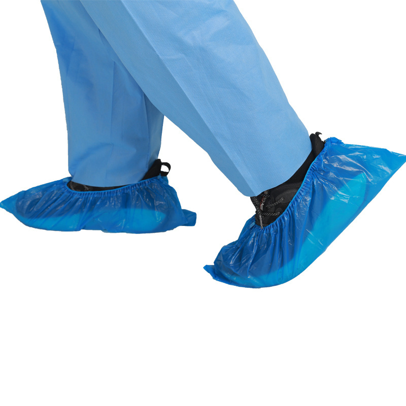 Protective Non Slip Shoe Cover Rain Waterproof  Pe Shoe Covers hospital Shoes Plastic Cover