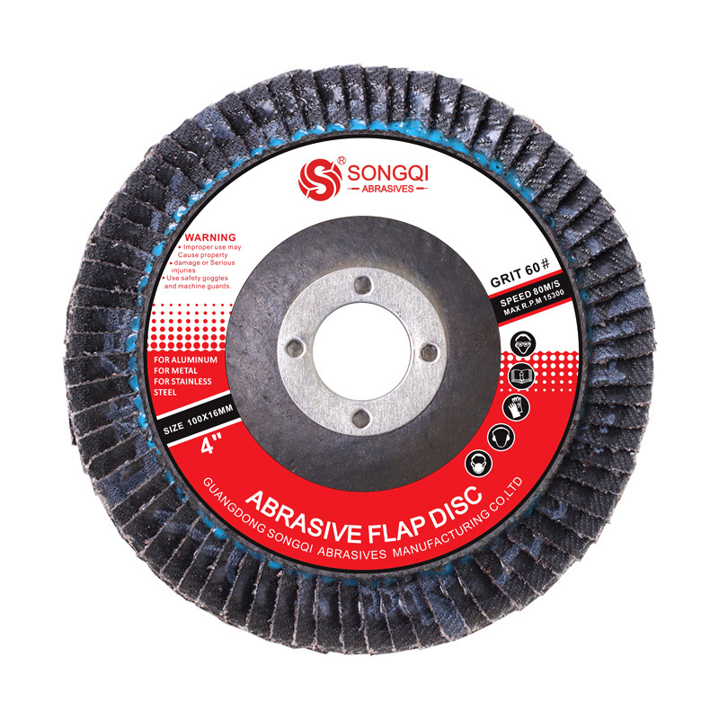 100mm Flap disc 4 inch Abrasive Zirconia Alumina Flap Wheel for polishing Stainless Steel