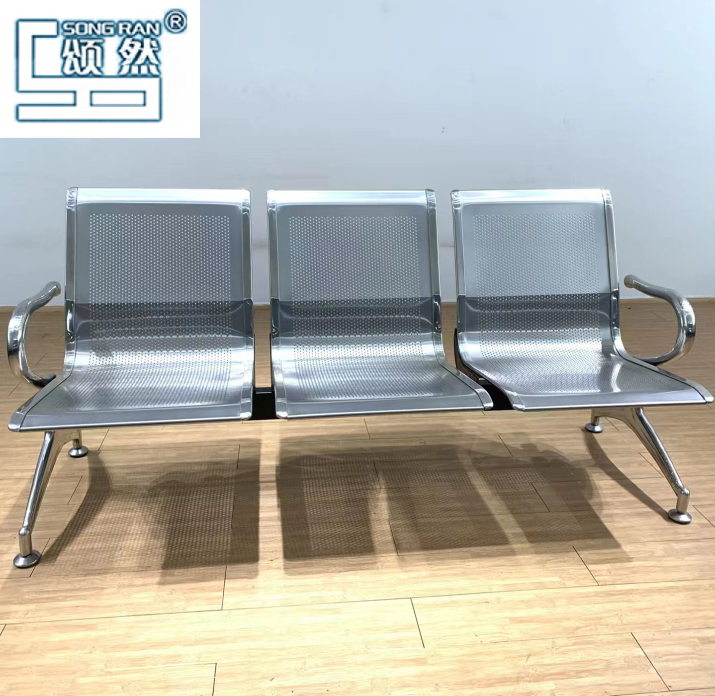 3seater 2 seater 1 seater waiting chair Stainless Steel public area row chair