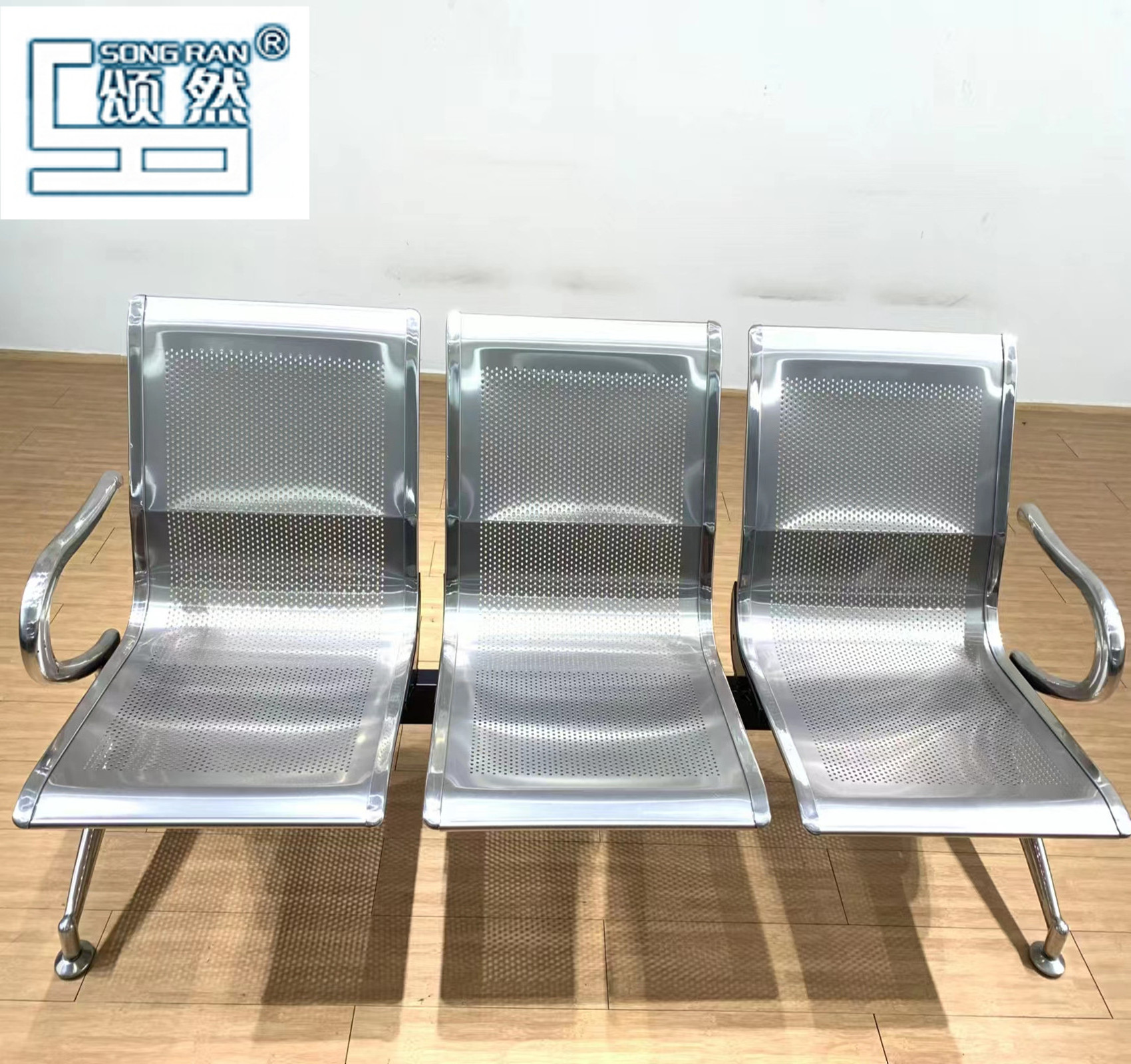 3seater 2 seater 1 seater waiting chair Stainless Steel public area row chair