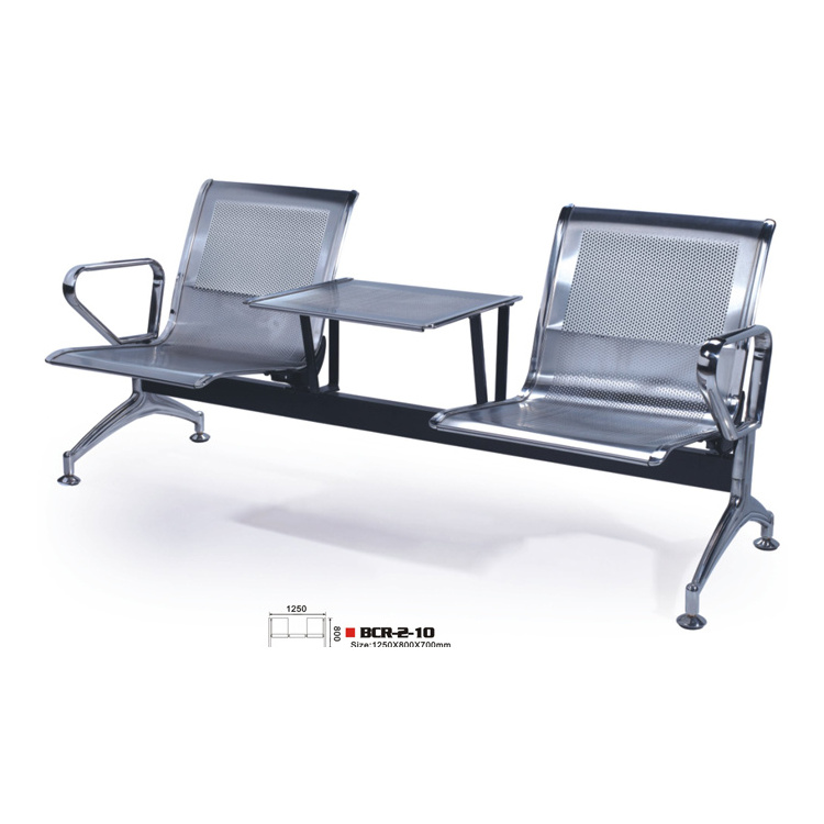 tea table Airport waiting metal chair used hospital waiting room public waiting three seats chair