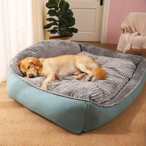 SongshanToys Wholesale custom soft plush pet product beds & accessories luxury human size dog bed for large dogs