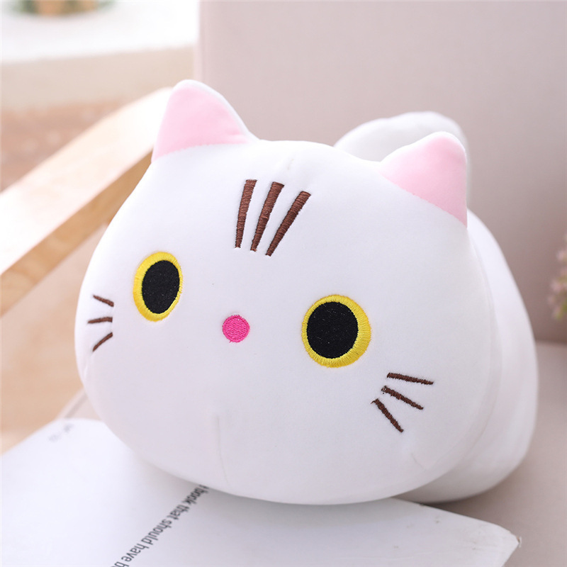 peluches plushies New customised stuffed toys cushion office soft animal cute cat plush pillow