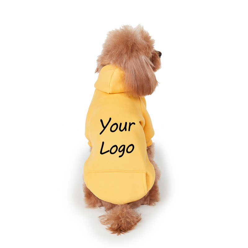 Songshan Toys Luxury LOGO Wholesale high quality pet accessories pure cotton pet Cloth Custom Blank Dog Hoodie clothes for cat