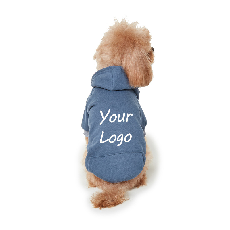 Songshan Toys Luxury LOGO Wholesale high quality pet accessories pure cotton pet Cloth Custom Blank Dog Hoodie clothes for cat