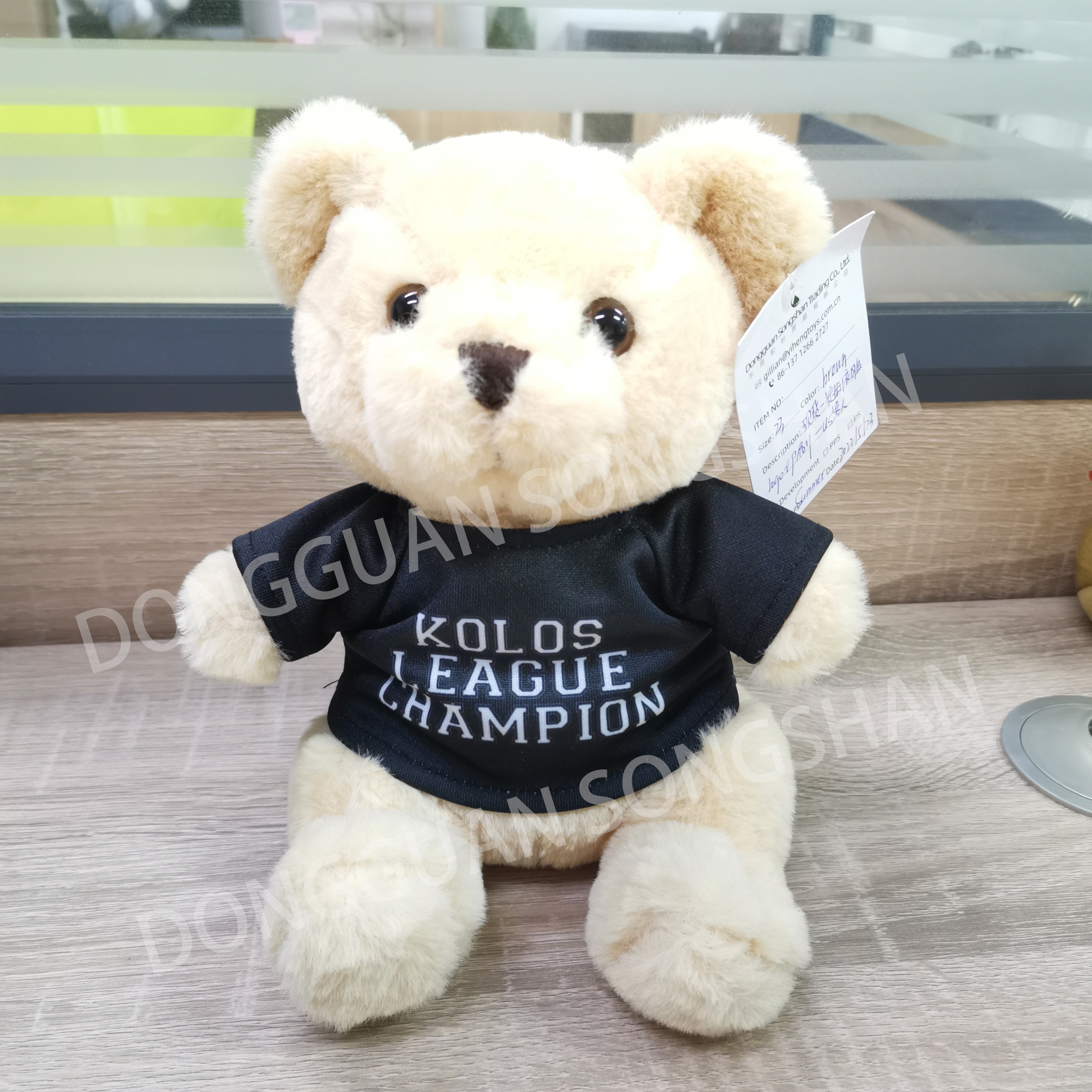 Peluches OEM cute customised plush toy stuffed animals toys soft mascot teddy bear with tshirt Custom logo teddy bears bulk