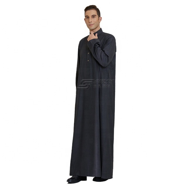 High quality men's classic muslim islamic arab robe saudi style arab thobe