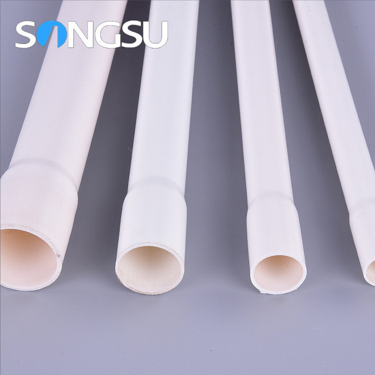 China Supplier Customized Sizes 16Mm 20Mm 25Mm 32Mm 160Mm Bell End Pvc Pipe