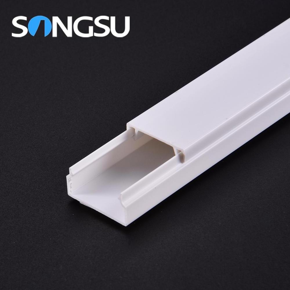 High quality pvc waterproof electric cable tray wiring ducts wiring casings 20x10 12x12 25x16 25x25