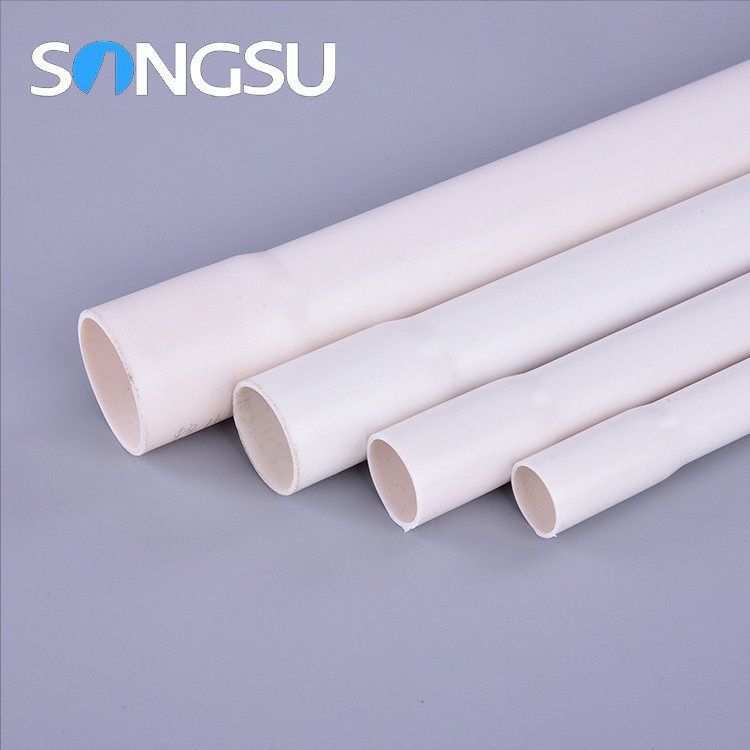 China Supplier Customized Sizes 16Mm 20Mm 25Mm 32Mm 160Mm Bell End Pvc Pipe