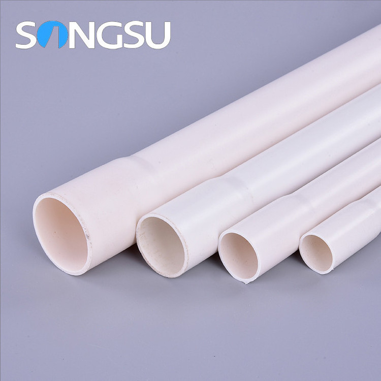 China Supplier Customized Sizes 16Mm 20Mm 25Mm 32Mm 160Mm Bell End Pvc Pipe