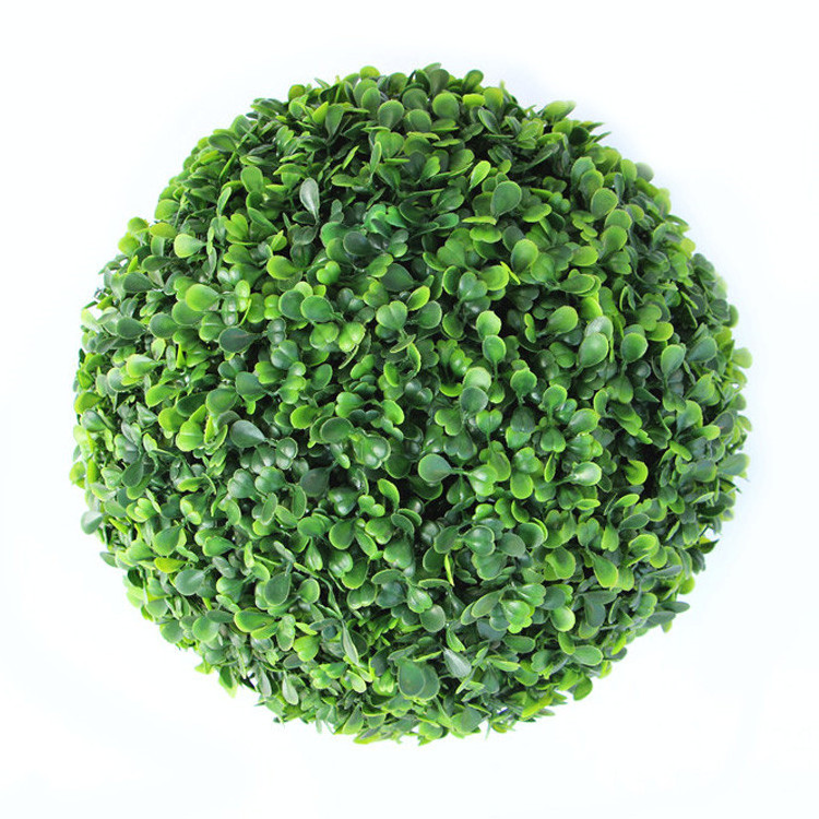 Wholesale Uv Proof 60 Cm Fake Hanging Boxwood Shrub Plant Artificial Grass Balls For Indoor Decor