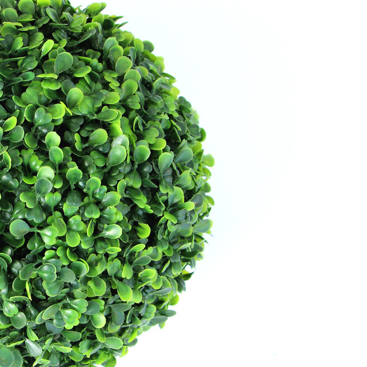 Wholesale Uv Proof 60 Cm Fake Hanging Boxwood Shrub Plant Artificial Grass Balls For Indoor Decor