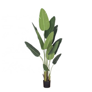 Indoor and Outdoor Decoration Plastic Artificial Banana Mini Bonsai Tree Bird of paradise Plants