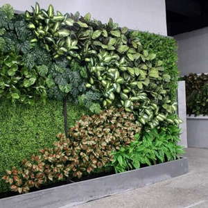 New outdoor grass wall decor design and simulation artificial moss grass wall for decoration of high imitation artificial grass